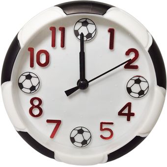 Reloj Despertador Analógico De Mesa Diseño Balón Futbol
