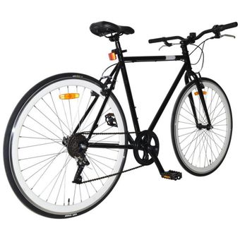 Bicicleta Aro 28 Scoop Rome Negro Blanco