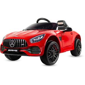Carro Eléctrico Para Niños Licenciado Mercedes Benz Rojo 12V