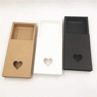 caja de 12 unidades p Cajonera de papel de PVC con forma de corazón 