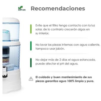 Filtro Purificador Agua Casa Home 14 Litros Bioenergetico