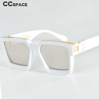 Ccspace 46167 Sl código cuadrado de lujo gafas de sol paramujer 