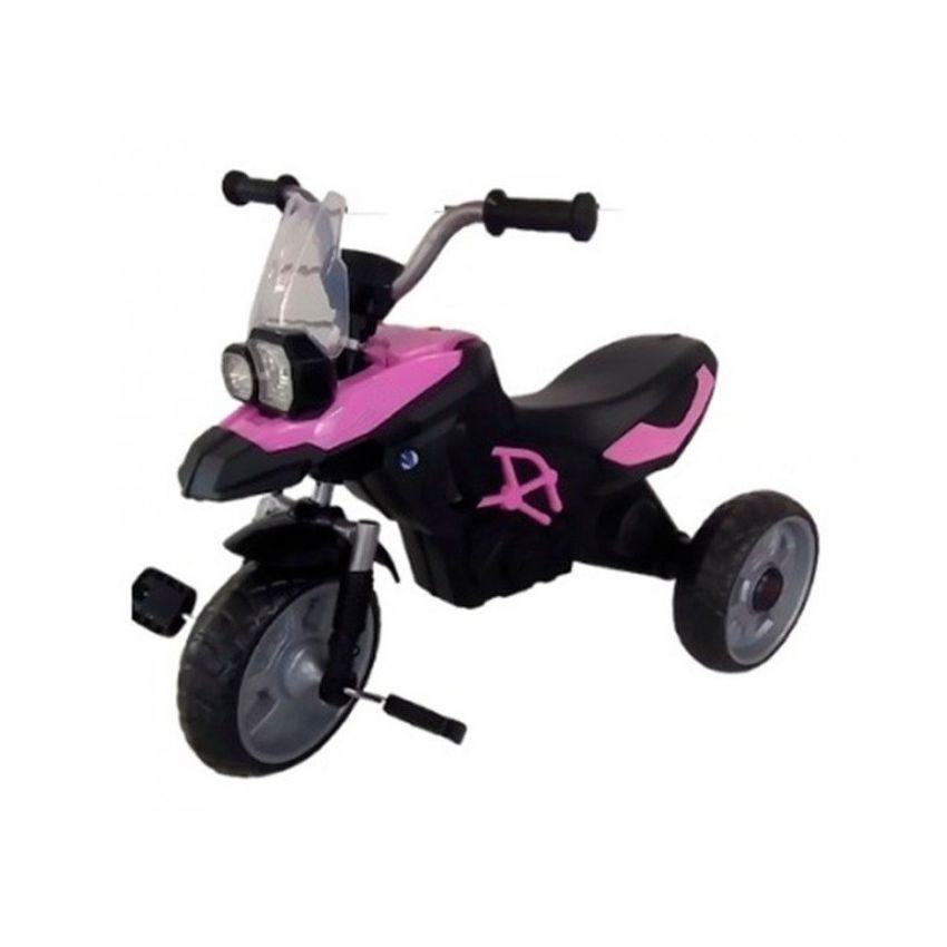Triciclo Moto para Niños de Pedales con Luz Frontal