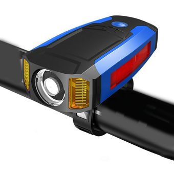 Conjunto de luz de bicicleta con velocímetro USB recargable súper faros brillantes 