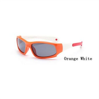 de goma Flexible infantiles Gafas de sol polarizadas TR90 para niños de marca de seguridad súper ligeras 