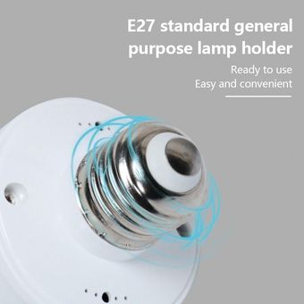 E27 WiFi Adaptador de bombilla inteligente Soporte de lámpara Base AC 