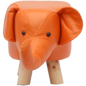 Taburete Infantil Banco Multiusos de Elefante Valur Naranja
