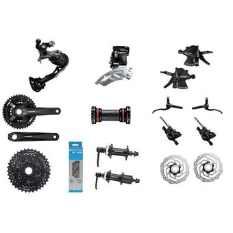 Grupo Shimano Altus 9v M2000 Db Hidraulico Triplato Linio