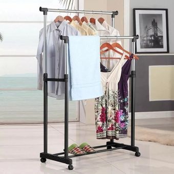 Rack Doble Para Ropa C Altura Ajustable Double Clothes Rack | Linio México  - CL380HL0VIQ0LLMX