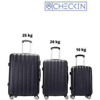 Check In - Set 2 Maletas de Viaje, Capacidad de 8 kg y 20 kg gris Check. In  .