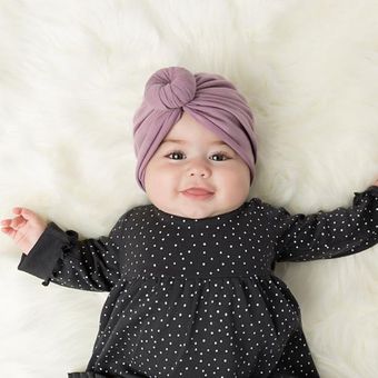 Bebé turbante nudo sombrero infantes niños niño chica Indi 