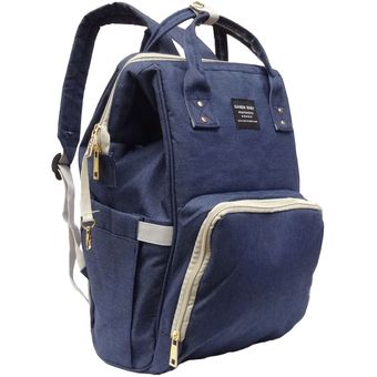 Pañalera Multifuncional Cambiador Bolso Morral Bebe Azul