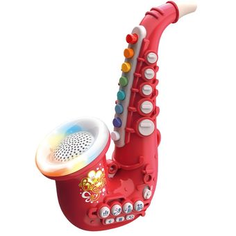 trompeta Mini saxofón clarinete juguete de iluminación Musical para bebé regalo de cumpleaños instrumento Musical educativo temprano 