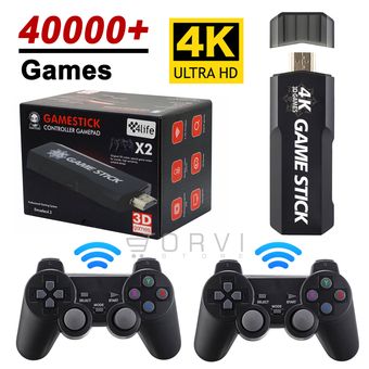 Consola Videojuego Retro Hdmi 4k Game Stick X2 64 gb Inalámbrica – JORVI  STORE