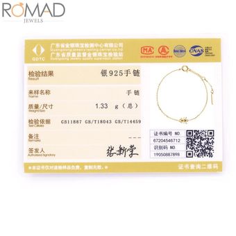 Geometría De Pulsera De Oro Femenina De Estilo Romad 925 De 