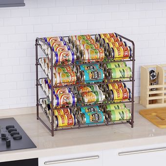 Estante Organizador Para Cocina Organizador Para latas 3 Niveles Apilables, Moda de Mujer