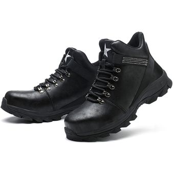 para proteger los dedos de los pies Zapatos de seguridad con punta de acero para hombre botas de trabajo ligeras y transpirables resistentes a perforaciones al aire libre para construcción 
