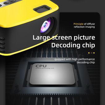 T20 Mini Portable Home Theatre Proyector 3D Alta Definición 1080P LED Cinema 