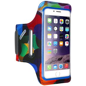 Floveme Impreso Universal Smart Touch Telefono Armband Case Para IPhone 8 Y 7 Y 6s Y 6 (azul)