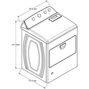 Secadora Whirlpool Carga Superior Eléctrica 21 kg Xpert Dry Sensor Blanca