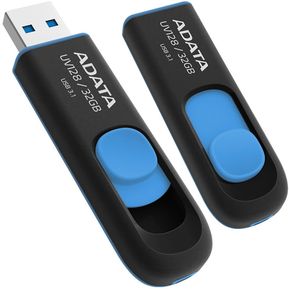 Memoria Flash USB 3.0 Adata UV128 32GB Negro-Azul AUV128-32G...