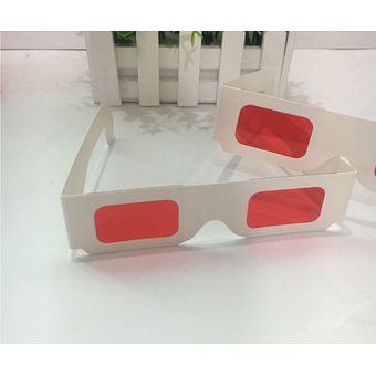 Gafas 3D Decodificador Secreto Lente Rojo/Rojo. Paquete x 12und