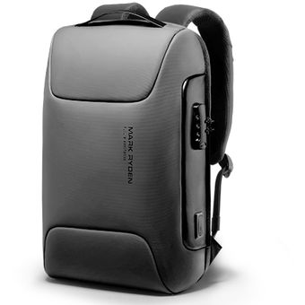 mochila de negocios delgada mochila para hombre para viajar mochila impermeable MARK RYDEN ultrafina Mochila para portátil de 15,6 pulgadas 