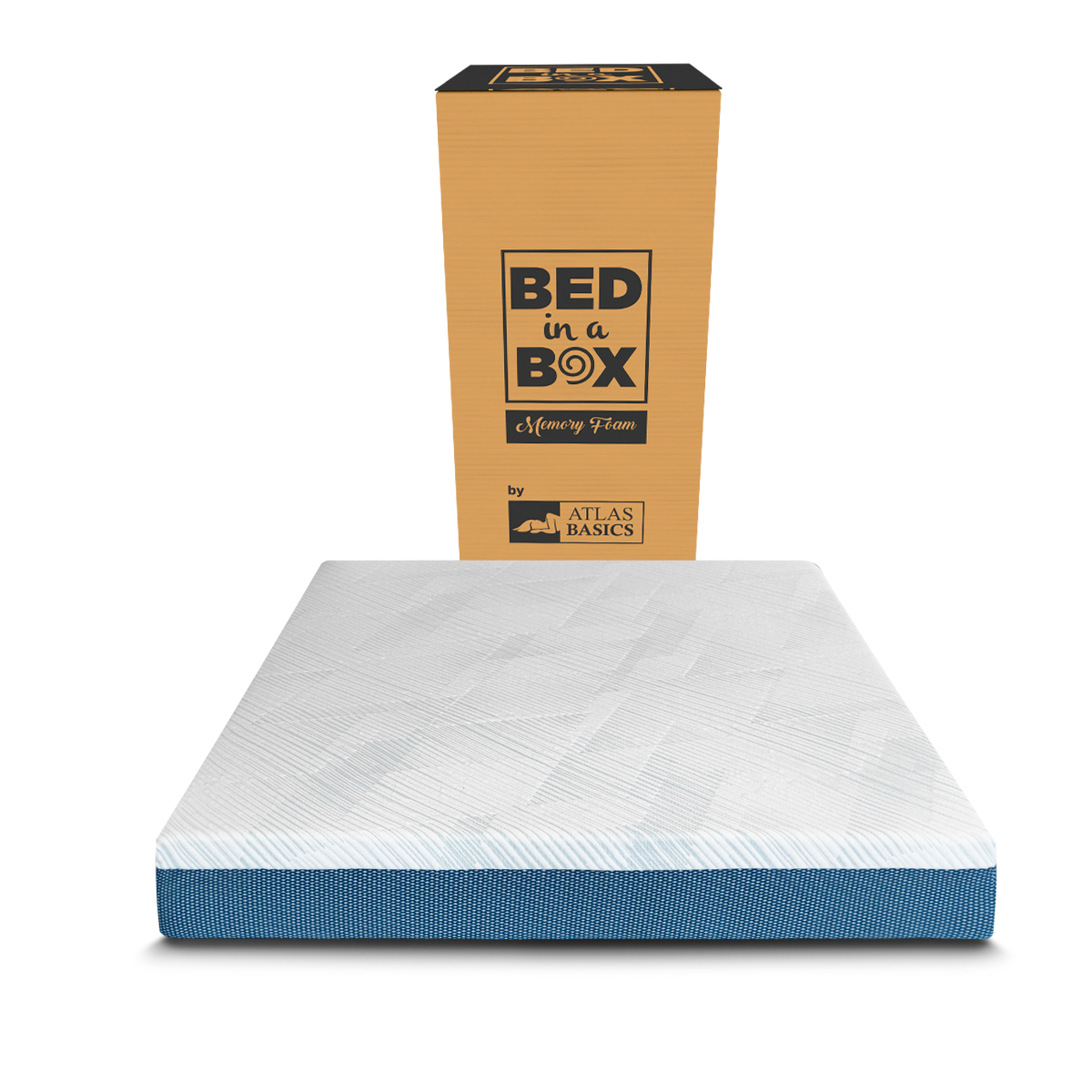 Colchón Queen Size De Memory Foam Atlas Basics Bed In A Box
