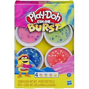 Play Doh Mundo De Texturas Color Burst 4 Pack Hasbro