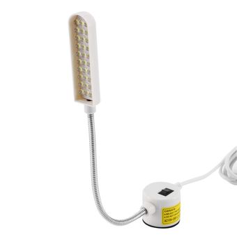 clavija blanca de la UE Super brillante 30 granos de la lámpara de coser ropa de trabajo de la máquina de luz de lámpara de luz 
