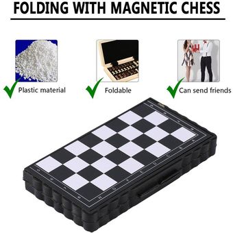 Entretenimiento de ajedrez de ajedrez de plástico de bolsillo magnétic 