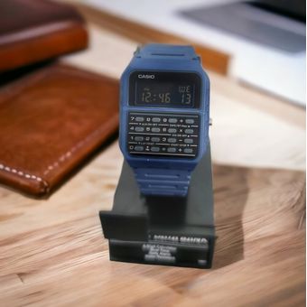 Casio CA-53WF-2B calculadora azul digital reloj para hombre original nuevo  clásico CA-53, Negro -, Classic