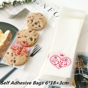 paquete de embala Bolsas de plástico para tartas y galletas de dedo 
