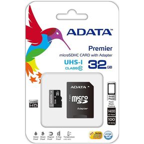 MEMORIA MICRO SDHC 32 GB UHS I CLASE 10 CON ADAPTADOR ADATA