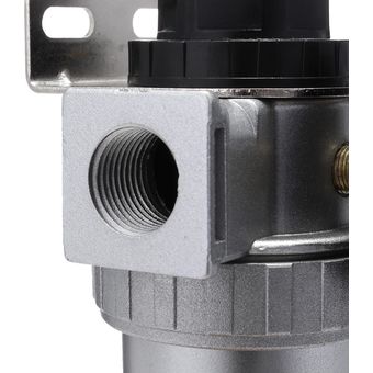 Combo de regulador y filtro de compresor de aire de flujo medio de 12 con manómetro  drenaje manual 