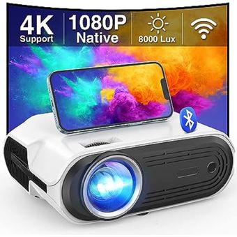Proyector LED Full HD, proyector nativo 1080p