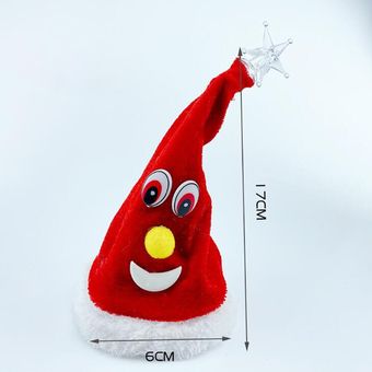Muñeco de peluche eléctrico de Papá Noel para niño muñeco d 