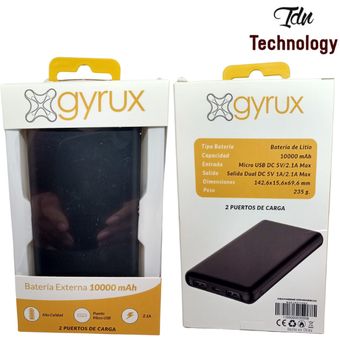 Gyrux - Bateria Externa 10000 mAh - Powerbank 