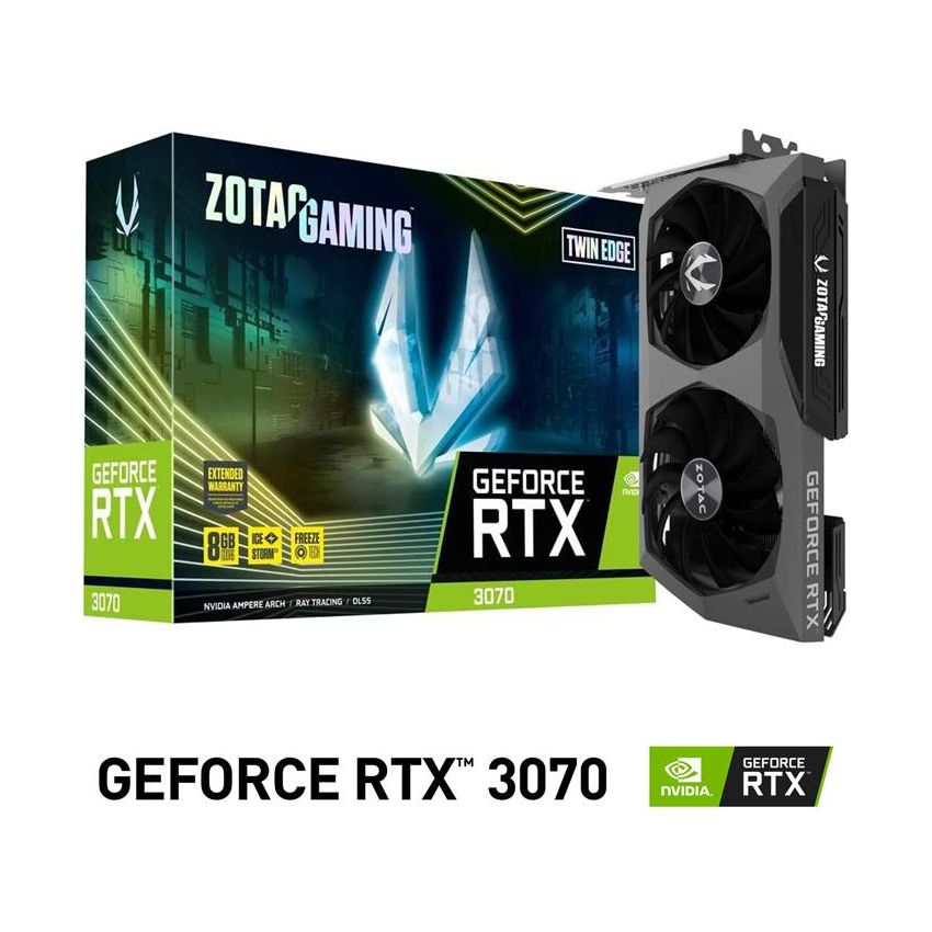 Tarjeta de Video ZOTAC GeForce RTX 3070 TWIN EDGE 8GB GDDR6 ZT-A30700E-10PLHR