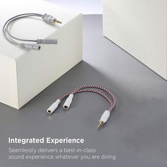 cable divisor AUX para auriculares Divisor de Divisor de auriculares 