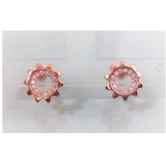 Aretes Modelo Girasol en Plata enchapados en Oro Rosado | Linio Perú -  EN975FA1J0G6SLPE