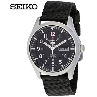 Reloj Seiko 5 Sports SNZG15 Automático para hombre Fecha Acero Inoxidable  Correa de Nailon - Plateado negro | Linio Perú - SE537FA0ZUQJULPE