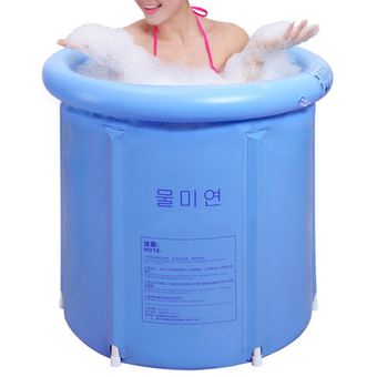 agua plegabl bañera de plástico portátil Bañera plegable de 75x75 cm 