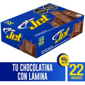 Chocolatina  Jet Leche x 22 unidades x45 gr