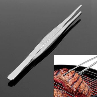 Pinza De Acero Inoxidable Parrilla Cocina Mediana