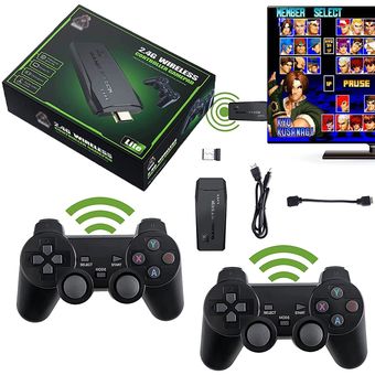 Consola de juegos retro inalámbrica, juego de TV de video Plug & Play  integrado más de 10000 juegos, mini consola de juegos Arcade de 64 G para TV