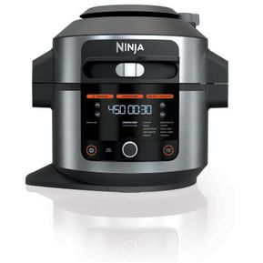 Olla de presión Ninja Foodi OL501 6.1 L, con air fryer 14 en 1, negra