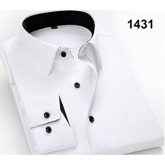 Men's Autumn And Winter Long-sleeved Shirts Slim Business 