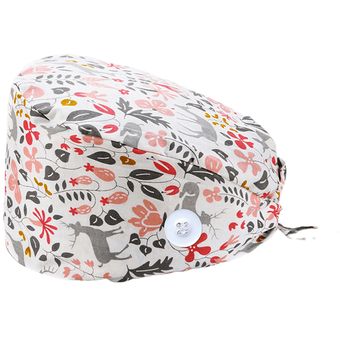 #Cap Mujeres ajustable para la guardería suave surgicals sombreros de algodón traba 