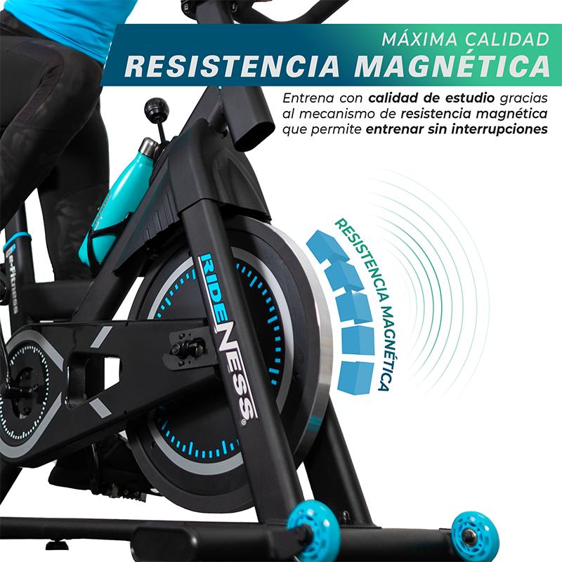Bicicleta Fija Spinning Estática RIDENESS RN1  Resistencia magnética